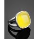 Honey Amber Ring In Sterling Silver The Copenhagen, Ring Size: 11 / 20.5, image , picture 2