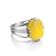 Faceted Amber Ring In Sterling Silver The Jazz, Ring Size: 11.5 / 21, image , picture 3