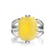 Faceted Amber Ring In Sterling Silver The Jazz, Ring Size: 11.5 / 21, image , picture 4