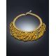 Handcrafted Amber Necklace With Yellow Glass Beads The Fable, image , picture 2