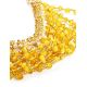 Handcrafted Amber Necklace With Yellow Glass Beads The Fable, image , picture 4