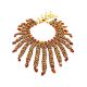 Handcrafted Cherry Amber Necklace With Glass Beads The Fable, image , picture 3