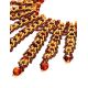 Handcrafted Cherry Amber Necklace With Glass Beads The Fable, image , picture 4