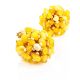 Braided Drop Earrings With Honey Amber And Glass Beads The Fable, image , picture 3