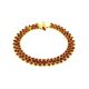 Amber Necklace With Yellow Glass Beads The Fable, image , picture 4