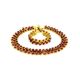 Amber Necklace With Yellow Glass Beads The Fable, image , picture 6