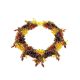 Multicolor Amber Necklace With Small Glass Beads The Fable, image , picture 3