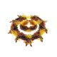 Multicolor Amber Necklace With Small Glass Beads The Fable, image , picture 5