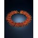 Cherry Amber Necklace With Brown Glass Beads The Fable, image , picture 2