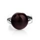 Stylish Silver Ring With Cherry Amber The Jupiter, Ring Size: 11.5 / 21, image , picture 4