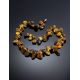 Designer Amber Beaded Necklace The Volcano, image , picture 2