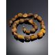 Raw Amber Bead Necklace The Volcano, image , picture 2