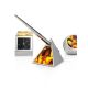 Mosaic Amber Office Desk Set With Metal, image , picture 3