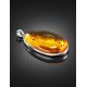 Amber Pendant In Sterling Silver With Inclusion The Clio, image , picture 2