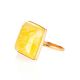 Geometric Amber Ring In Gold, Ring Size: 12 / 21.5, image , picture 3