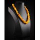 Honey Amber Beaded Necklace, image , picture 2