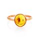 Amber Ring In Gold With Inclusion The Clio, Ring Size: 6 / 16.5, image , picture 4