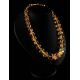 Bold Lemon Amber Ball Beaded Necklace, image , picture 4