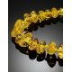 Lemon Amber Beaded Necklace, image , picture 2
