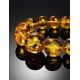 Bold Lemon Amber Ball Beaded Necklace, image , picture 2