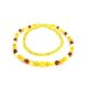 Multicolor Amber Ball Beaded Necklace, image , picture 3