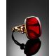 Red Amber Ring In Gold The Sangria, Ring Size: 8.5 / 18.5, image , picture 2