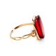 Red Amber Ring In Gold The Sangria, Ring Size: 8.5 / 18.5, image , picture 4