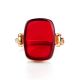 Red Amber Ring In Gold The Sangria, Ring Size: 8.5 / 18.5, image , picture 5