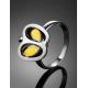 Sweet Honey Amber Apple Ring In Sterling Silver The Confiture​, Ring Size: 11.5 / 21, image , picture 2