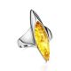 Lemon Amber Ring In Sterling Silver The Gaudi, Ring Size: 12 / 21.5, image , picture 3