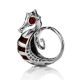 Designers Cocktail Amber Ring In Sterling Silver The Seahorse, Ring Size: Adjustable, image , picture 6