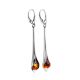 Stylish Amber Earrings In Sterling Silver The Calla Lily, image , picture 5