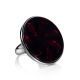 Cocktail Amber Ring In Sterling Silver The Monaco, Ring Size: 6.5 / 17, image , picture 4