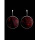 Drop Amber Earrings In Sterling Silver The Monaco, image , picture 2