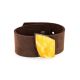 Handcrafted Leather Bracelet With Honey Amber And Wood The Indonesia, image , picture 4
