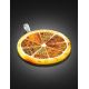 Round Amber Pendant In Sterling Silver The Orange, image , picture 2