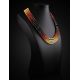 Bold Multicolor Amber Beaded Necklace The Prague, image , picture 2