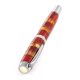 Handcrafted Padauk Wood Fountain Pen With Honey Amber The Indonesia, image , picture 3