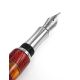 Handcrafted Padauk Wood Fountain Pen With Honey Amber The Indonesia, image , picture 6