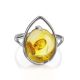 Lovely Amber Ring In Sterling Silver The Selena, Ring Size: 6.5 / 17, image , picture 3