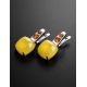Stylish Multicolor Amber Earrings In Sterling Silver The Prussia, image , picture 2