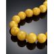 Honey Amber Ball Beaded Necklace, image , picture 2
