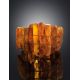 Cognac Amber Beaded Bracelet The Volcano, image , picture 2