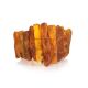Cognac Amber Beaded Bracelet The Volcano, image , picture 3