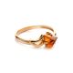 Triangle Cut Amber Ring In Gold The Horizon, Ring Size: 3 / 14, image , picture 4