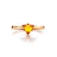Golden Ring With Triangle Cut Amber The Horizon, Ring Size: 11 / 20.5, image , picture 4