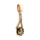 Amber Pendant In Gold With Crystals The Raphael, image , picture 4