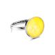 Minimalistic Amber Ring In Sterling Silver The Monaco, Ring Size: 8.5 / 18.5, image , picture 4