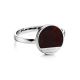 Geometric Amber Ring In Sterling Silver The Monaco, Ring Size: 8 / 18, image , picture 3