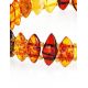 Lightweight Multicolor Amber Stretch Bracelet, image , picture 3